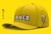 6-Panel Cap Mockup - Full Fabric PSD, a Hat Mockup by LESZ Design (Thumbnail 3 of 12)