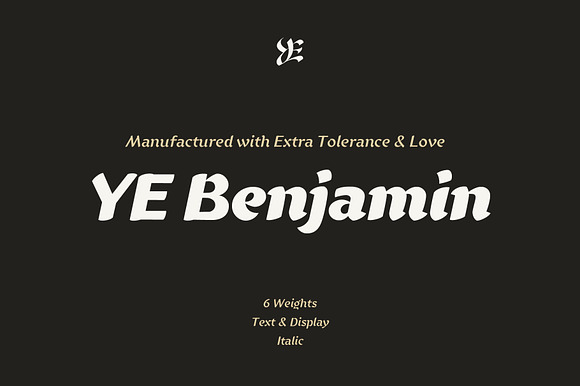 YE Benjamin Font preview 6