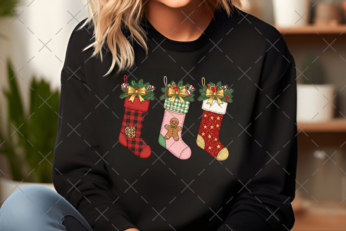 Christmas Stockings PNG, an Illustration by Craft Nest (Photo 5 of 6)