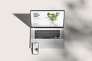LAPTOP & PHONE MOCK-UP, a Wearable Device Mockup by Graphic_world89 (Thumbnail 2 of 8)