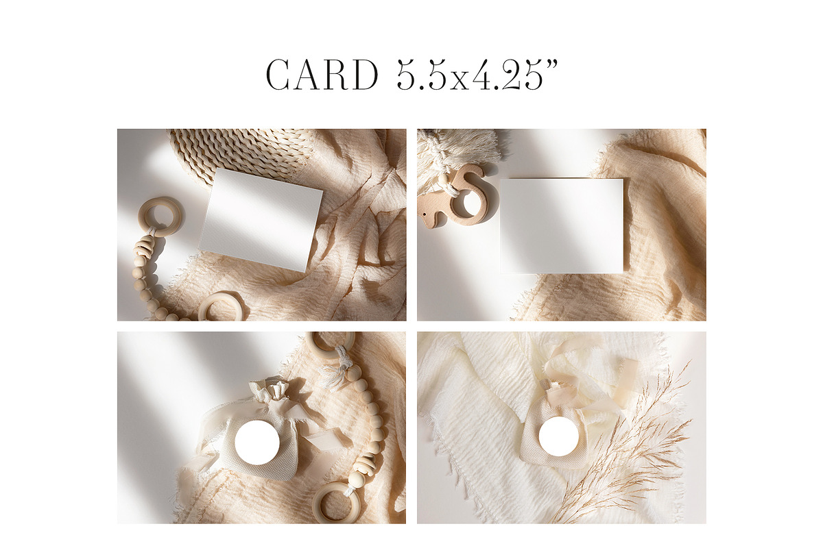 Nursery Card Mockup BundleOnlineEdit, a Product Mockup by PawMockups (Photo 6 of 12)