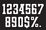 Yuma Numerals, a Slab Serif Font by Drew Melton (Thumbnail 2 of 5)