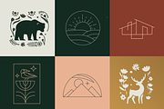 Nature boho logos & vector kit, a Templates & Theme by Suluna (Thumbnail 5 of 13)