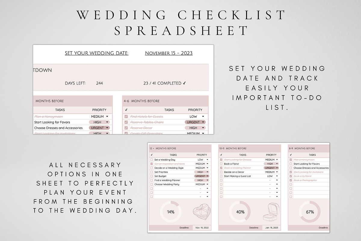 Digital Wedding Checklist, a Templates & Theme by BRANDcontent (Photo 3 of 5)