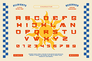 PEACETON - Retro Display Font, a Handwritten Font by Rightwheels (Thumbnail 2 of 10)