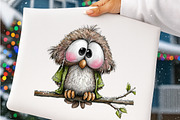 Rainy Day Animals Watercolor Clipart, an Illustration by SinaCreation (Thumbnail 5 of 7)