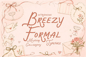 Breezy Formal - Handmade Calligraphy, a Handwritten Font by HipFonts