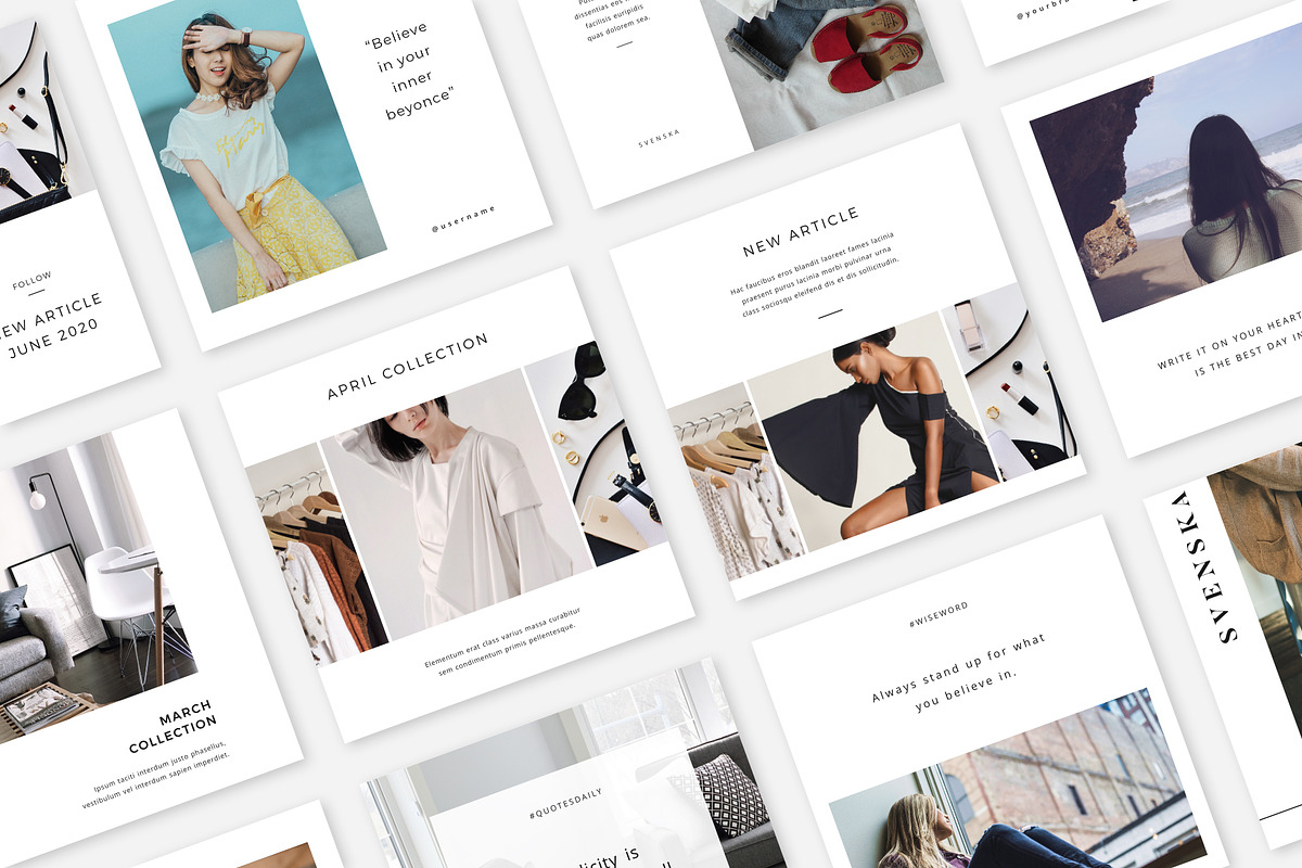 Clean Instagram Pack PS & Canva, a Social Media Template by Studio Siv (Photo 5 of 6)