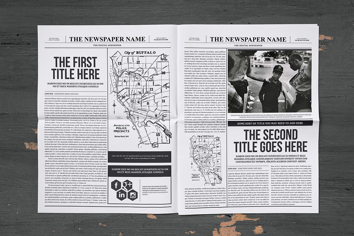 Classy Newspaper Indesign Template, a Magazine Template by Luuqas Design