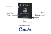 Real Estate Yard Sign, a Poster Template by PittaFinePrint (Thumbnail 4 of 4)