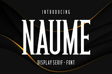 Naume - Serif Display Font