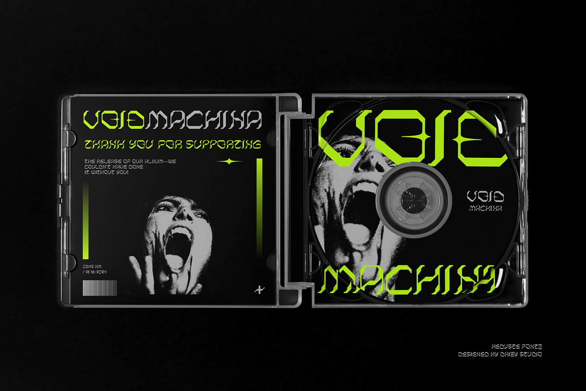 Reduste – Dark Techno Sci-Fi Font, a Sans Serif Font by Drizy (Photo 8 of 10)