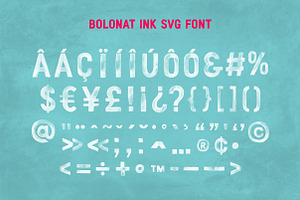 Bolonat Watercolor SVG & OTF Fonts.