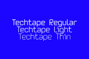 Techtape, a Symbol Font by Here  FF