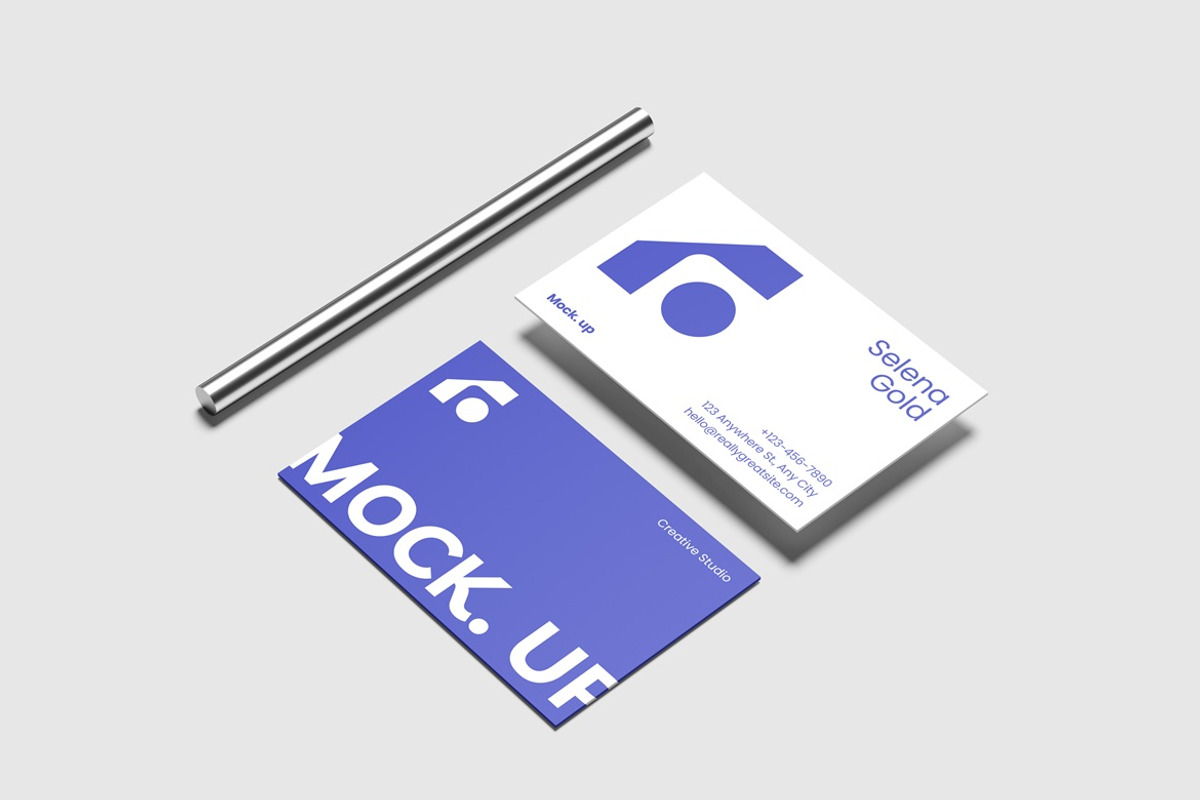 Realistic Business Card Mockup, an Advertising Mockup by Graphic Deal (Photo 6 of 6)