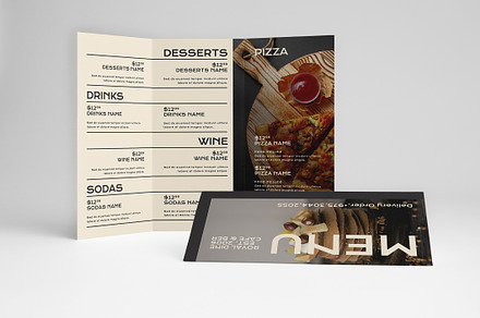 Trifold Menu Template