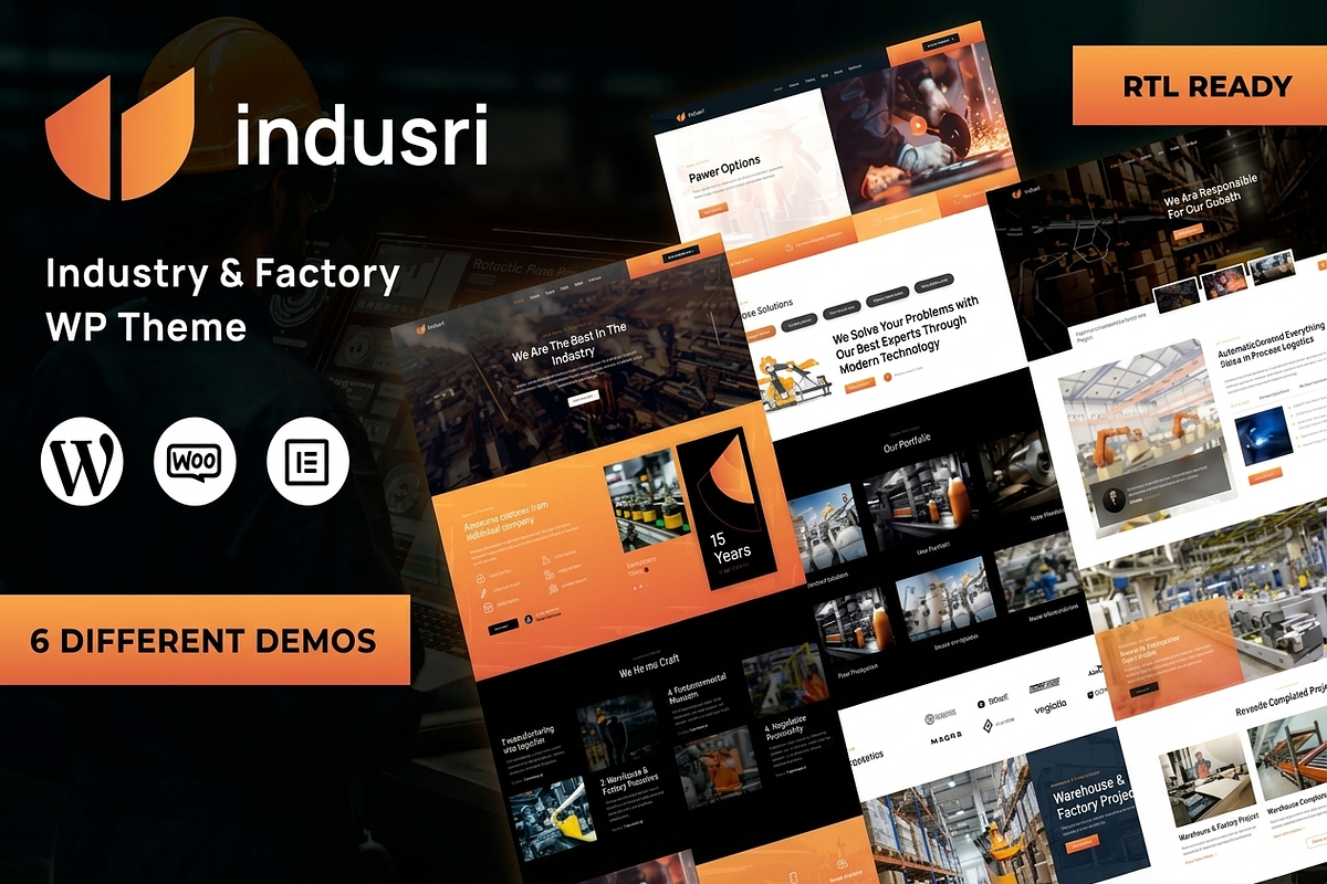 Indusri - Industry WordPress Theme, a WordPress Template by ThemesRain (Photo 2 of 3)