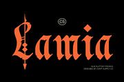 CS Lamia – Blackletter Font, a Blackletter Font by Craft Supply Co. (Thumbnail 1 of 8)