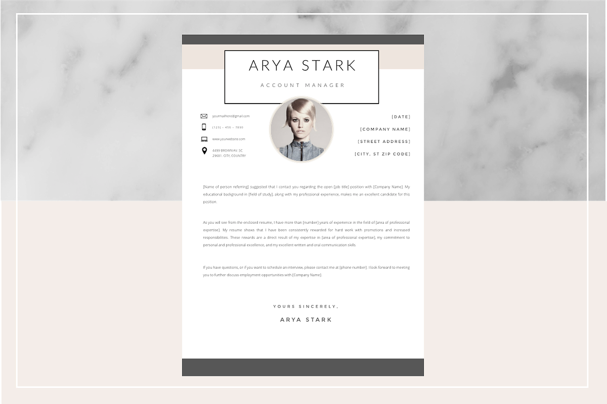 Ayra Stark Resume Template, a Resume Template by PAPPERMINT RESUME STUDIO (Photo 3 of 4)