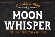 Moonwhisper DISPLAY font, a Font by Auvrea Studio (Thumbnail 1 of 5)