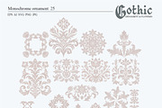 Gothic Ornament and Flowers, a Pattern Graphic by Collection by VY (Thumbnail 10 of 11)