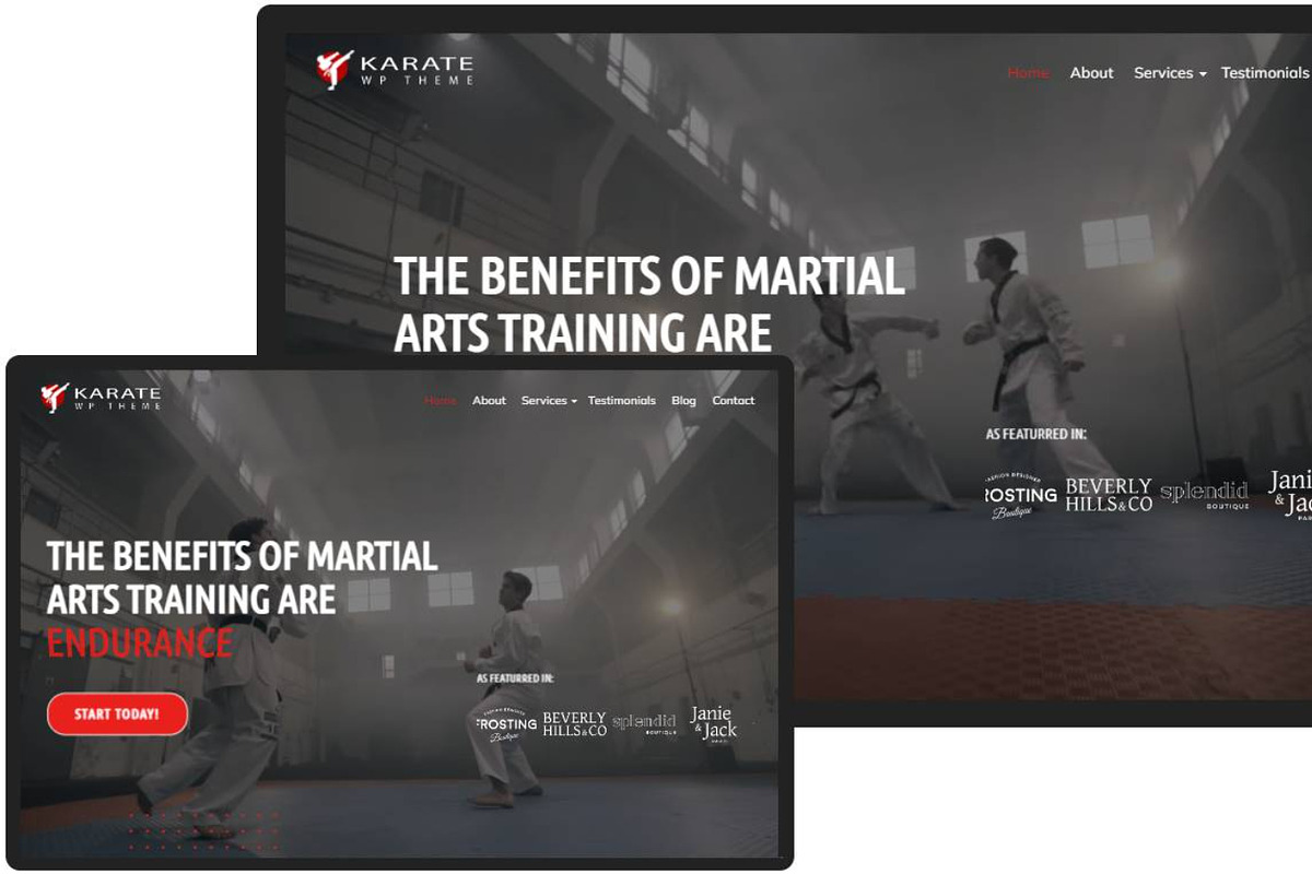 Karate WordPress Theme preview 2