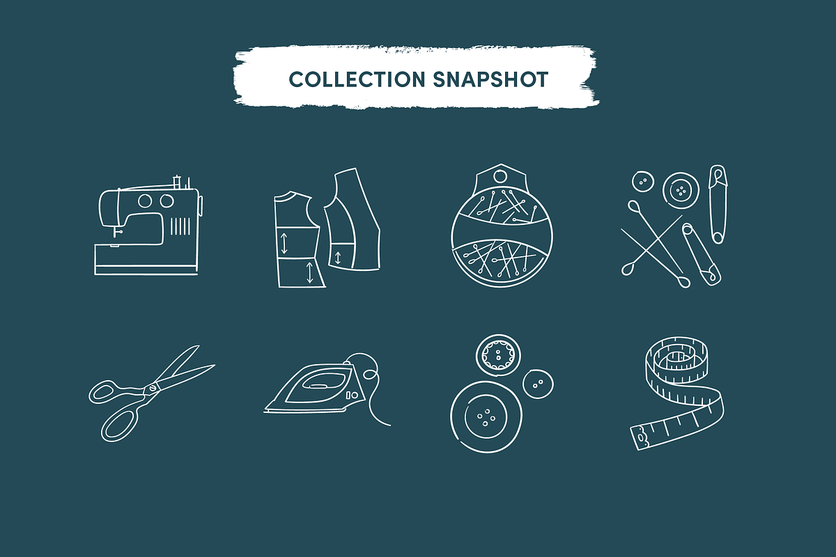 Sewing & Dressmaking Tools Icons, an Icon by Caroline Mackay (Photo 2 of 8)