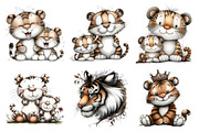 Watercolor Tiger Clipart, an Illustration by Daily.Designs (Thumbnail 5 of 5)