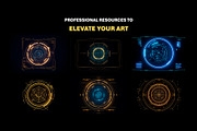 Sci-fi HUD Overlay Effects, an Object Graphic by Mikel Blazgad (Thumbnail 5 of 9)