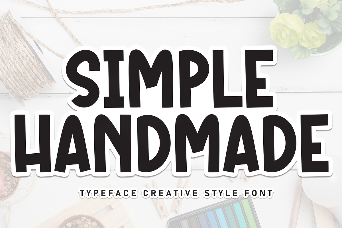 Simple Handmade | Script Font, a Script Font by Scratchones (Photo 1 of 8)