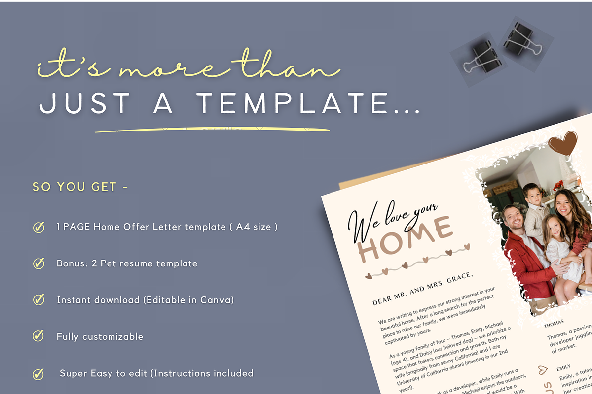 Home Offer Letter Template | Canva, a Resume Template by Climbwithelevator (Photo 4 of 5)