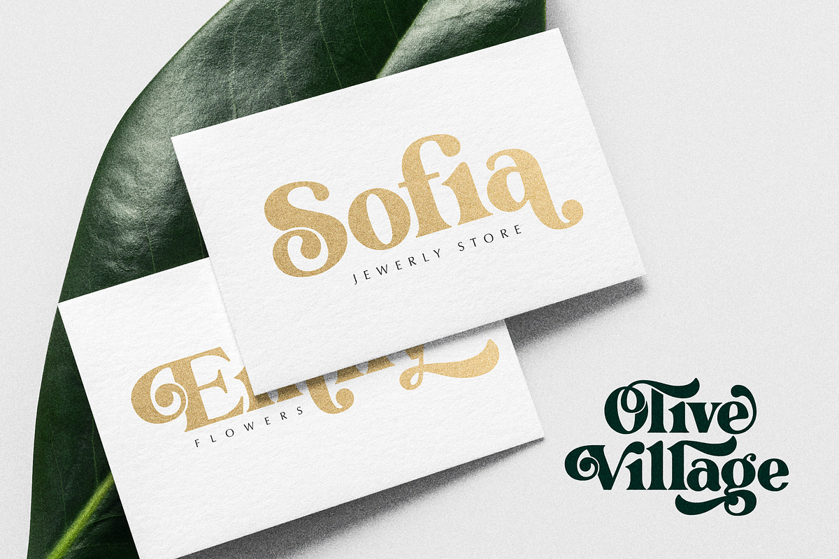 Olive Village Font Free Downloadv - UIFreebies