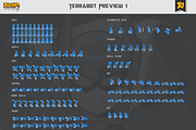 Terrabot Game Player Sprite Art Pack, a Graphic by ridjam (Thumbnail 2 of 5)