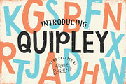 Quipley Font, a Font by Jamie Bartlett (Thumbnail 1 of 5)