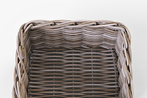 Wicker Basket Ikea Byholma 1 Gray