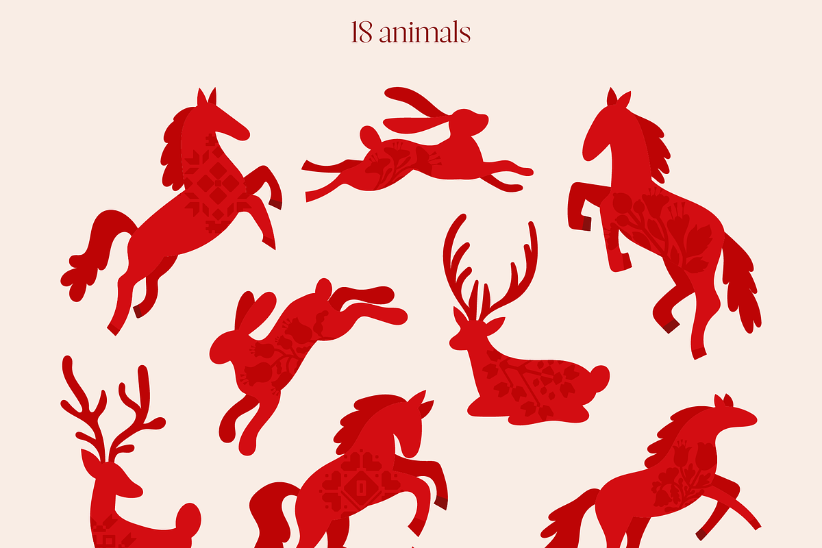 Modern Folk | vector clipart, a Decorative Illustration by dariikos (Photo 23 of 36)