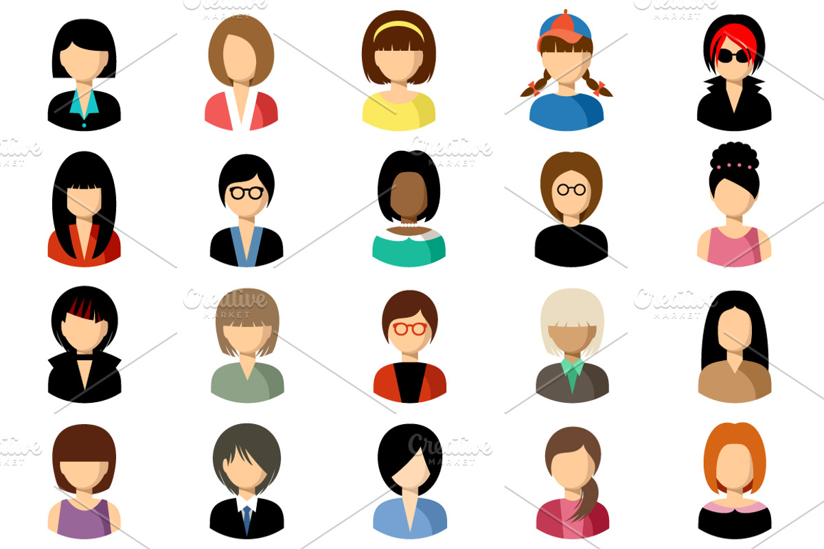 200 Flat icons with people, an Icon by Gurza SHOP (Photo 5 of 5)