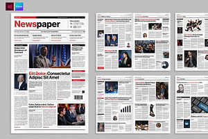Newspaper, a Magazine Template by BrandPacks