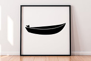 Canoe Silhouette SVG #2, a Transportation Illustration by newminddesign (Thumbnail 5 of 5)