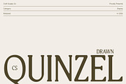 CS Quinzel Drawn, a Serif Font by Craft Supply Co. (Thumbnail 1 of 8)