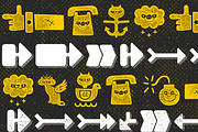 Alquitran Dingbats -50%, a Symbol Font by Rodrigo Typo (Thumbnail 4 of 4)
