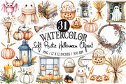 Soft Rustic Halloween Clipart, an Illustration by Designking (Thumbnail 1 of 4)