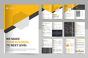 Corporate company profile brochure, a Brochure Template by Tanuart