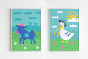Cute Farm. Prints and patterns set, an Animal Illustration by Oliana Moroz (Thumbnail 13 of 21)