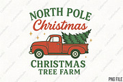 North Pole Christmas Tree Farm PNG, an Illustration by CraftArtStudio (Thumbnail 1 of 4)