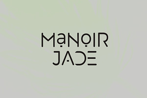 Manoir Jade. Sans Serif Font