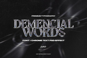 DW - FONT + CHROME EFFECT, a Blackletter Font by Lostkids
