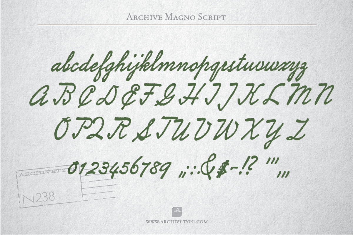 Archive Magno Script preview 3