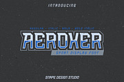 Aeroxer - Sport Font, a Sans Serif Font by Snape Design Studio (Thumbnail 1 of 5)
