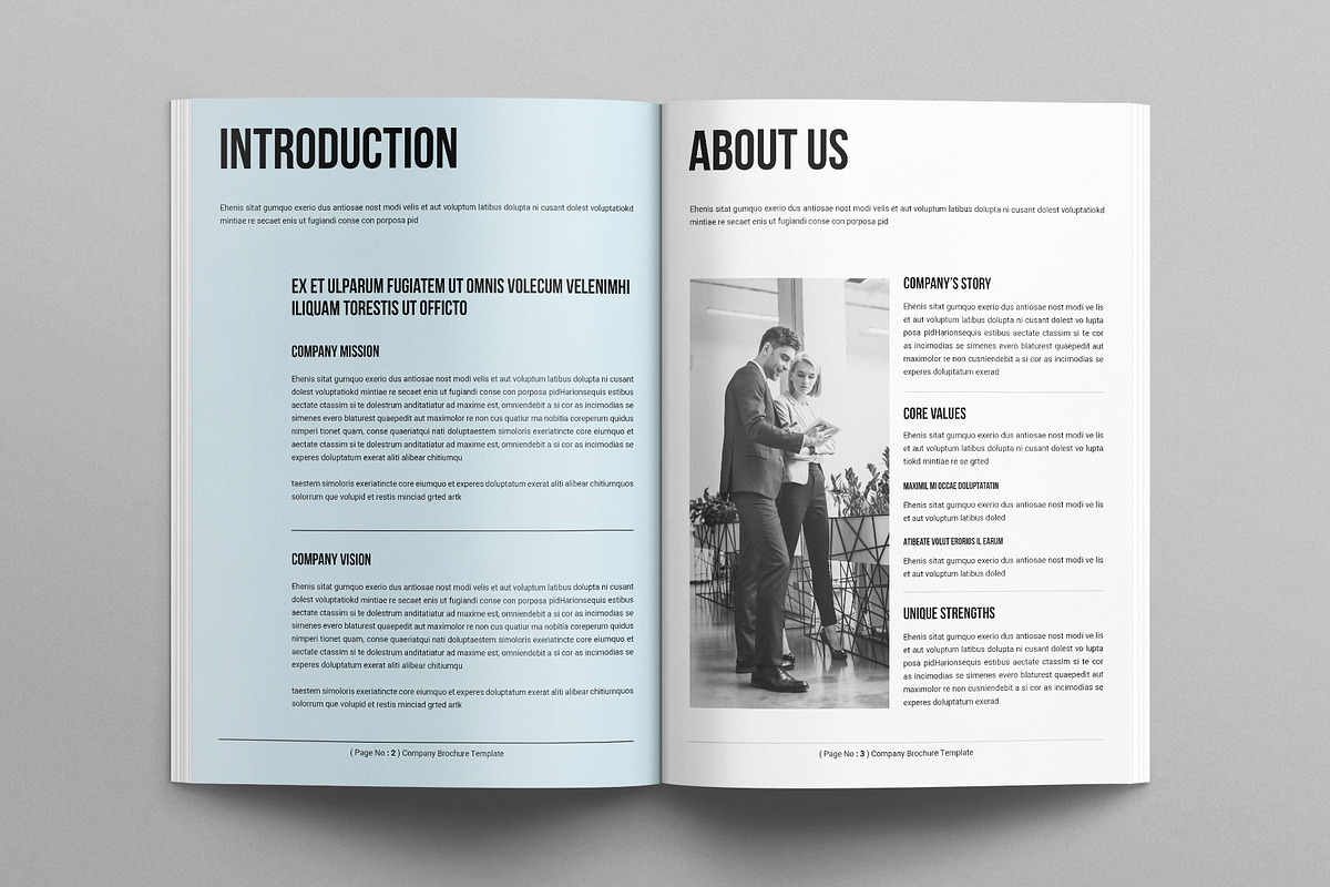 Digital Company Brochure Template, a Brochure Template by E-Type (Photo 2 of 7)